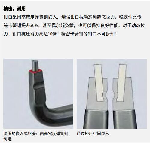 Knipex  精密内卡簧钳 φ 8-140mm