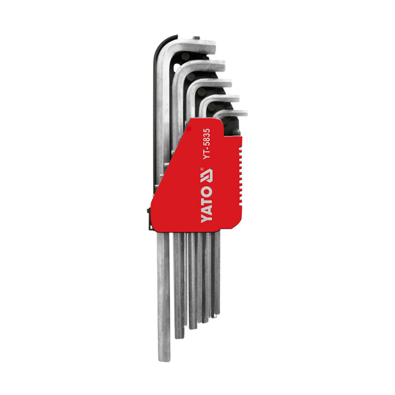 YATO12件套英制特长内六角扳手CrV