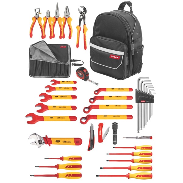 HOLEX  电工工具套装，38件套，在工具背包中