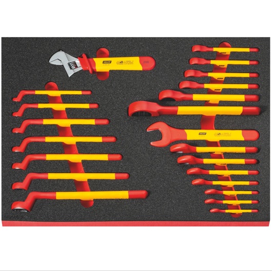 HOLEX 7抽车间工具车+111件电工工具