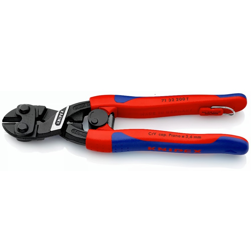 KNIPEX CoBolt® 紧凑型断线钳 剪切口带凹槽