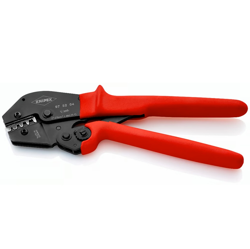Knipex  压接钳长款 非绝缘、绝缘、套管端子/同轴连接器