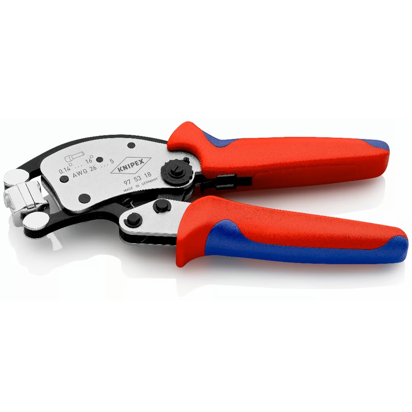 KNIPEX Twistor16  自调式套管端子压接钳 0.14-16mm² 带旋转头