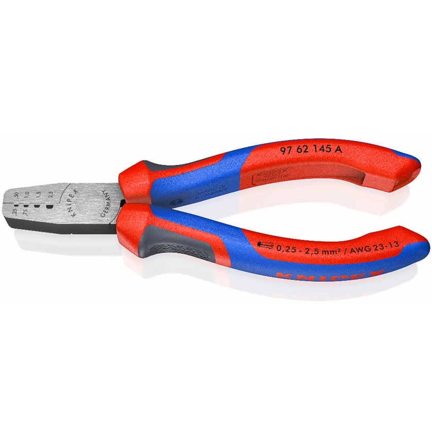 Knipex  套管端子 压接钳 T形 0.25-2.5mm²