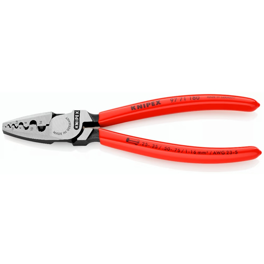 Knipex  套管端子压接钳 U形 0.25-16mm²