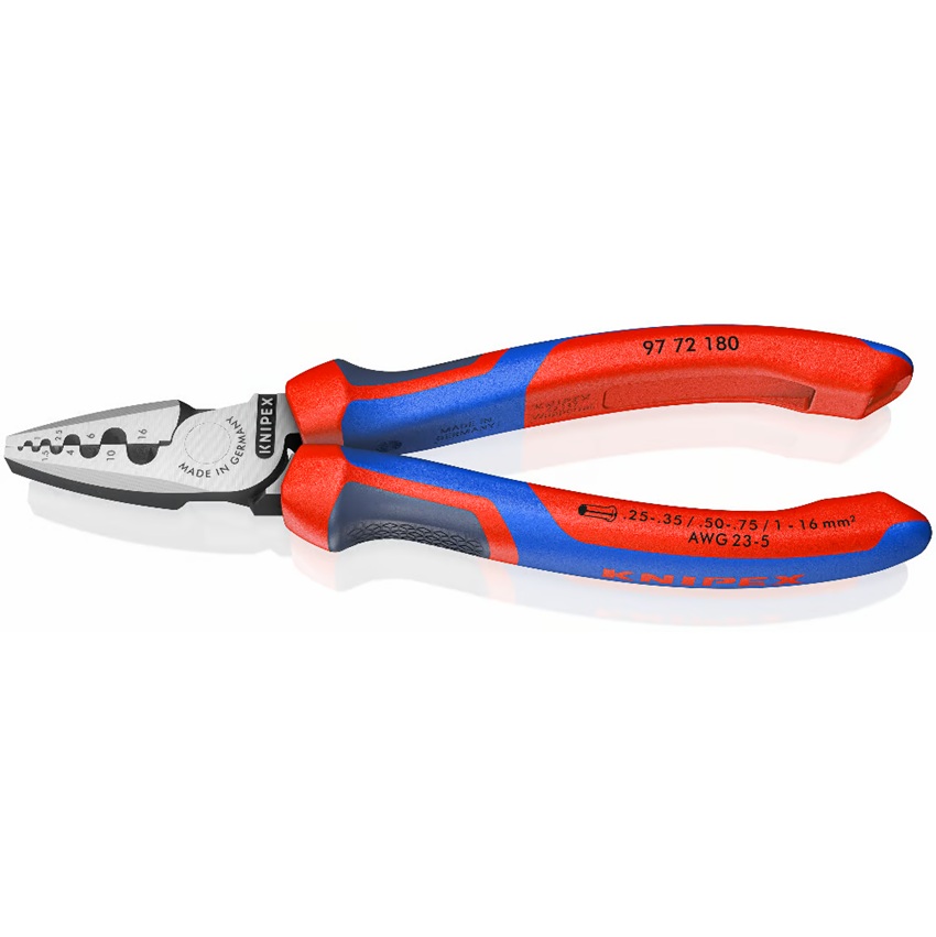 Knipex  套管端子压接钳 U形 0.25-16mm²