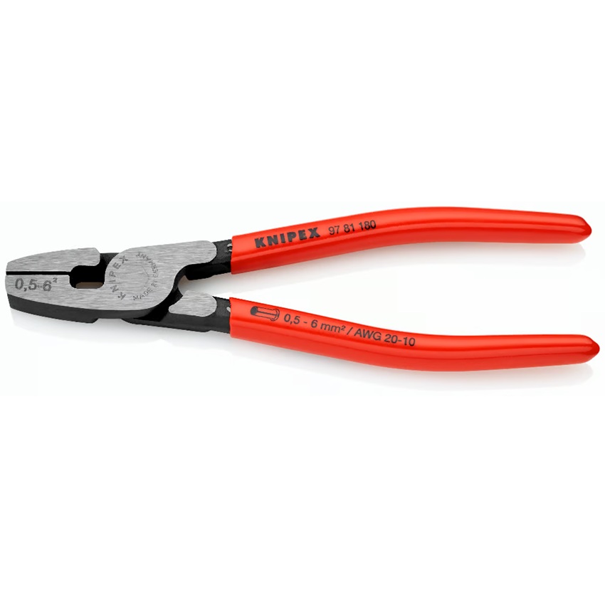 Knipex  套管端子压接钳 V形 0.5-6mm²
